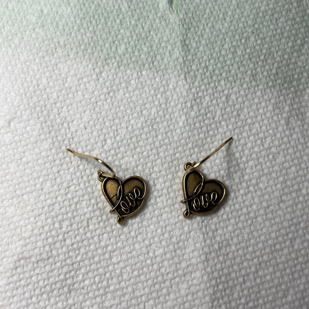 Alex and Ani “Love” earrings